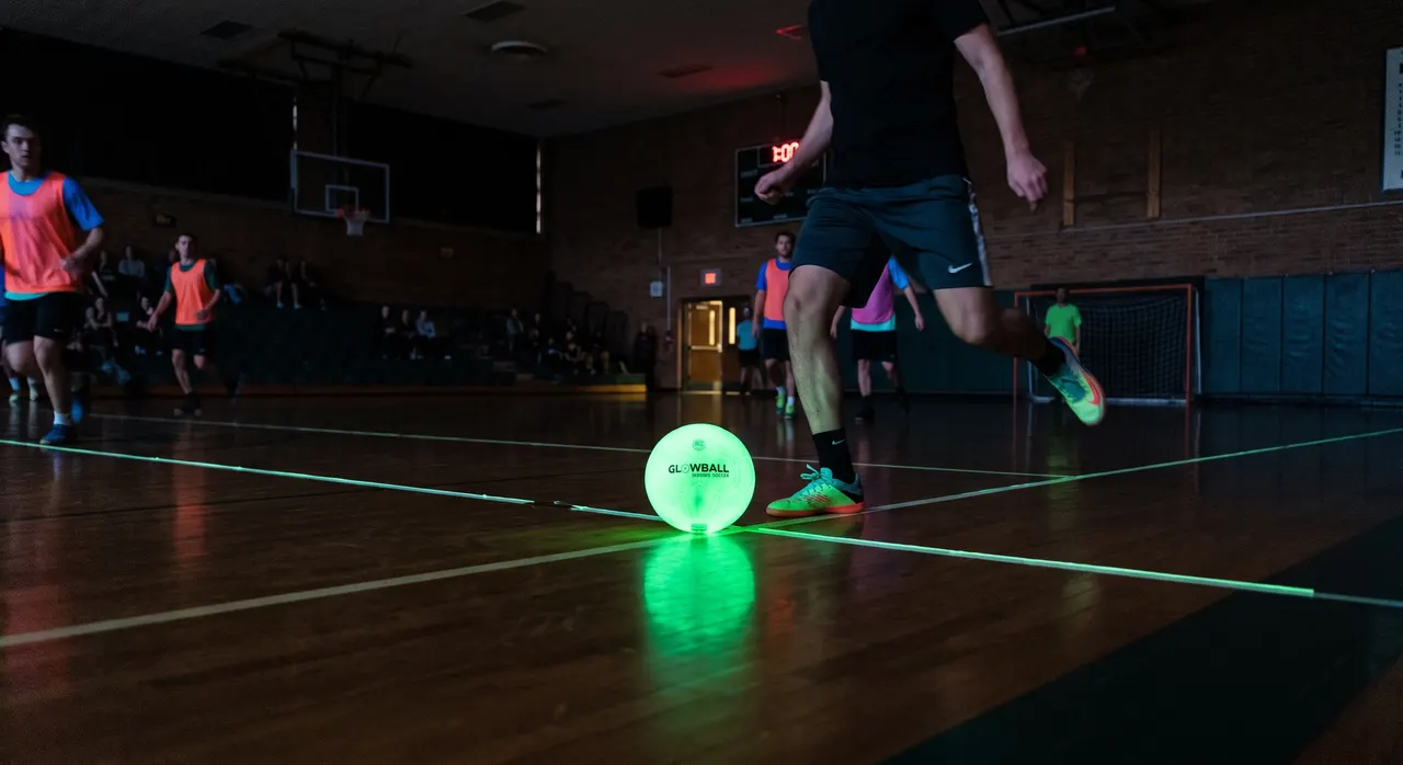Glowball soccer